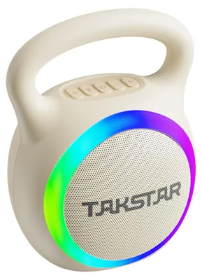 Produktbild von 15-W-Karaoke-Gerät mit 2 kabellosen Mikrofonen Mikrofon und Lautsprecher KTV-Set RGB-Lichteffekte Handmikrofon Tragbares Karaoke-System Wiederaufladbar