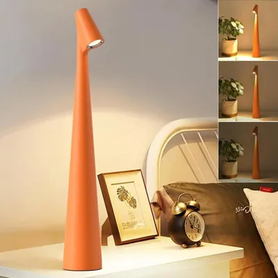 Produktbild von LED-Tischlampe kabellos dimmbar mit Touch Control, LED-Tischlampe Akku, Tischlampe mit Batterie, wiederaufladbare Tischlampe mit USB, tragbare Metall-Tischlampe für den Innenbereich