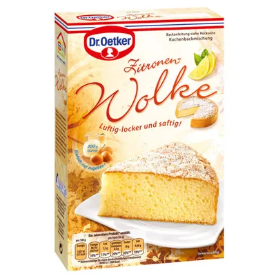 Produktbild von Dr. Oetker citrónový oblak zmes na piškótový koláč 430g