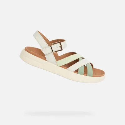 Produktbild von Geox Cremefarbene Damensandalen Xand 2S 36