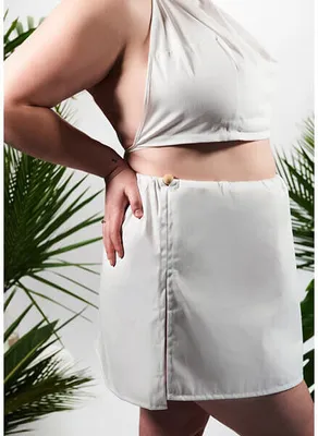 Zdjęcie produktu dla Spódnica na saunę XXL w 100% naturalna bawełna Yeye Biały XXL