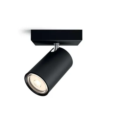 Image de Philips myLiving Spot Kosipo, 1 feu, noir