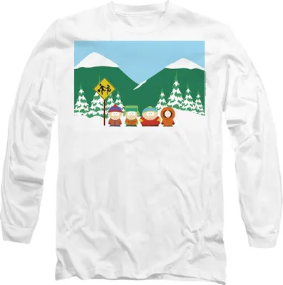 Obrázek produktu pro South Park - Tričko "Autobusová zastávka" pro muže/dámy Uni TV11113 (XXL) (Bílá)
