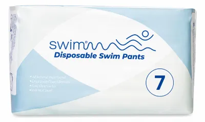 Produktbild von SWIMMM Einweg-Schwimmwindeln für Kinder, Größe 7, 18–30 kg, 36 Stück, KI-generiertes Bild