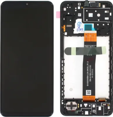 Produktbild von Original Samsung A13 5G LCD Display + Touchscreen SM-A136 GH82-29077A SERVICE PACK Schwarz mit Rahmen