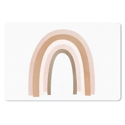 Produktbild von MuchoWow® Schreibtischunterlage Abstrakt - Kunst - Regenbogen - Muster 60x40 cm - XXL Mauspad - Großes Mauspad