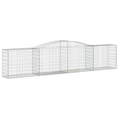 Immagine prodotto di vidaXL Gabbione con arco alto 400x50x80/100 cm Ferro zincato