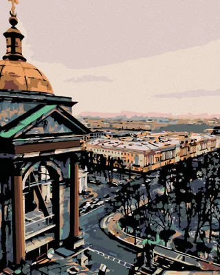 Produktbild von Zuty - Malen nach Zahlen - BLICK AUF DIE STADT, 40x50 cm, ohne Keilrahmen
