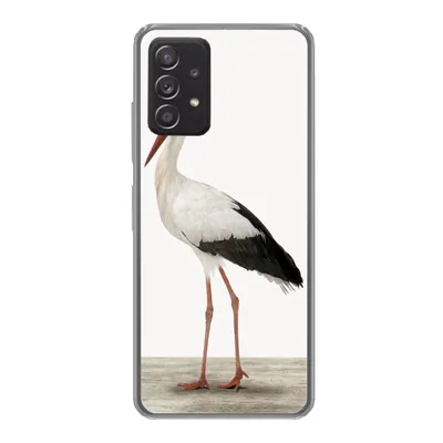 Produktbild von MuchoWow® Handyhülle Schutzhülle Hülle für Samsung galaxy a73 Storch - Vogel - Tiere - Jungen - Kinder - Mädchen Silikon Softcase Handy Hülle - Handyhülle