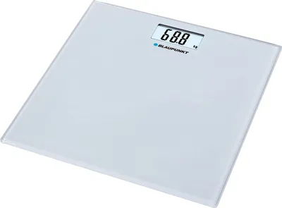 Produktbild von Blaupunkt BSP301, Elektronische Personenwaage, 150 kg, 100 g, Weiß, kg, Quadratisch