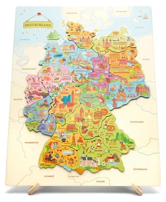 Produktbild von Eduplay Magnetisches Spielzeug Puzzlekarte Deutschland Lernspiel