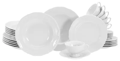 Produktbild von CreaTable Maria Theresia Weiss Kombiservice 30-tlg Porzellan