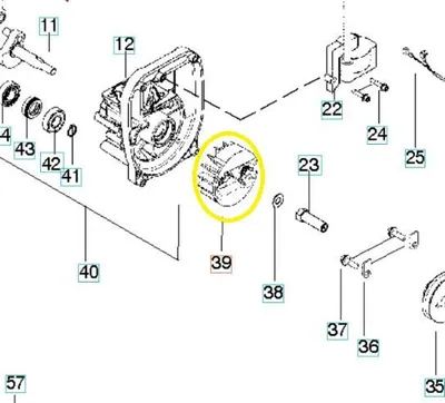 Zdjęcie produktu dla Koło zamachowe McCulloch MT 250 LK 545221701