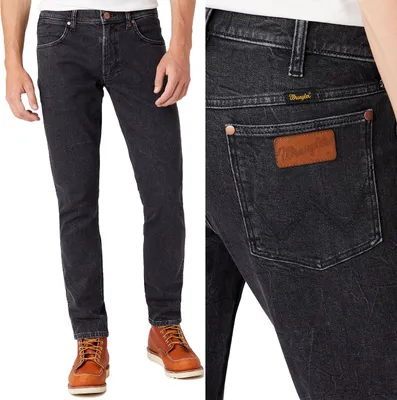Obrázok produktu pre WRANGLER, Herren Jeanshosen, Slim fit, LARSTON, W31 L32, Schwarz, Jeans, baggyjeans, buggy