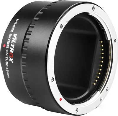 Produktbild von Viltrox DG-GFX 45 mm Automatischer elektronischer Makro-Verlaengerungsschlauch Adapterring Metall Elektrische Kontakte Unterstuetzt TTL-Autofokus AF AE-Modus fuer Fuji G-Mount-Mittelformatobjektive fuer Fuji G-Mount-GFX-Mittelformatkameras