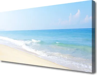 Produktbild von Tulup Leinwand-Bilder 100x50 Wandbild Canvas Kunstdruck Strand Meer Landschaft