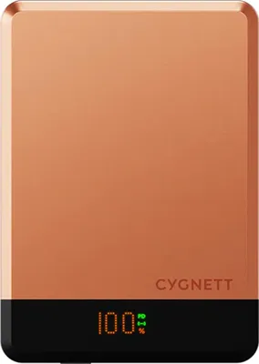 Image de Cygnett MagSlim, 10000 mAh, Chargement sans fil, Cuivre