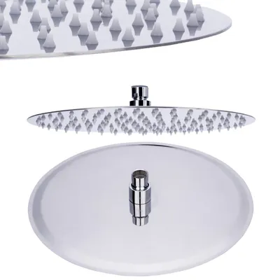 Obrázok produktu pre Leštená nerezová sprcha Dažďová sprcha Sprchová hlavica Hlavová sprcha Plochá sprcha Ø20 cm Sanlingo