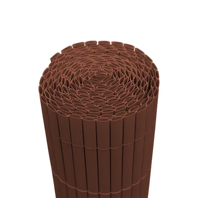 Zdjęcie produktu dla SWANEW Mata ochronna z PVC ogrodzenie prywatności brązowy wiatrołap do ogrodu balkon i taras 140x400cm