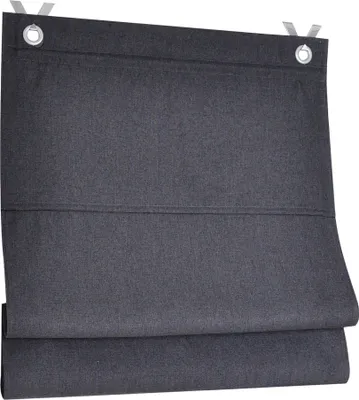 Produktbild von Raffrollo / Ösenrollo verdunkelnd Dimout ohne Bohren anthrazit 45 x 130 cm