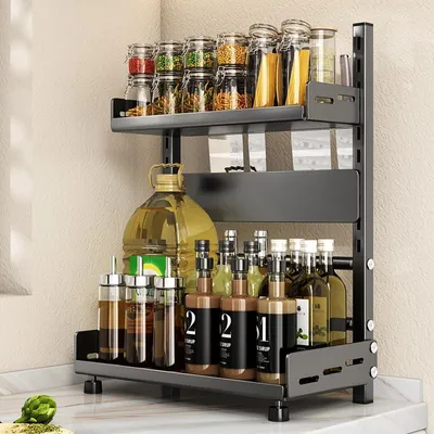 Kräuterregal Standregal, 2 Etagen, 40 cm breit, Weiß