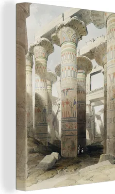 Produktbild von OneMillionCanvasses® - Leinwandbilder - 90x140 cm, Karnac - David Roberts, Wandbilder Kunstdruck Wanddekoration - Wandschmucke - Schlafzimmer
