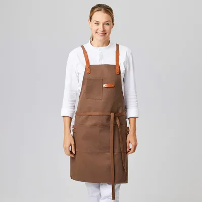 Produktbild von Latzschürze Canvas 70 x 80 cm toffee : toffee : 100% Baumwolle