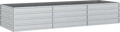 Obrázok produktu pre vidaXL Záhradný zvýšený záhon 240x80x45 cm Pozinkovaná oceľ Strieborná