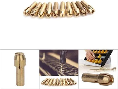 Immagine prodotto di Set di mini pinze a ganasce in metallo - 10 pezzi - Accessori per utensili elettrici - Metallo, diametro 4,3 mm