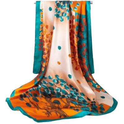 Produktbild von Elegantes Halstuch KA-33950 in Grün/Orange KP33950