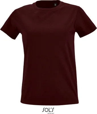 Produktbild von SOLs 02080 | Damen Round Neck Fitted T-Shirt Imperial - Farbe: Oxblood - Größe: M