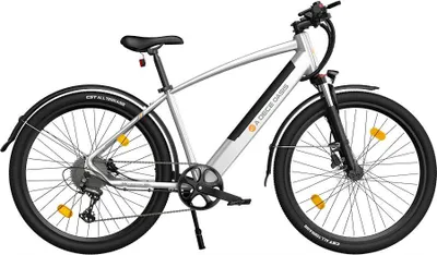 Obrázok produktu pre Elektrický bicykel ADO DECE 300C - Výkon 250W Batéria 36V10.4Ah Dojazd 90KM Hydraulická kotúčová brzda - Strieborná