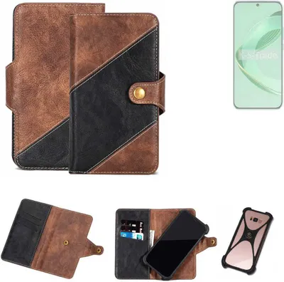 Produktbild von K-S-Trade Handyhülle Schutzhülle Bookstyle Case kompatibel mit Huawei nova 11 Klapphülle Cover Hülle Schutztasche 1x