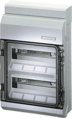 Zdjęcie produktu dla Mała rozdzielnica HENSEL Aufb 2x12TE Kst IP65