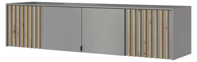 Obrázok produktu pre Nadstavba na šatníkovú skriňu MARFA - šírka 205 cm, šedá / dub artisan