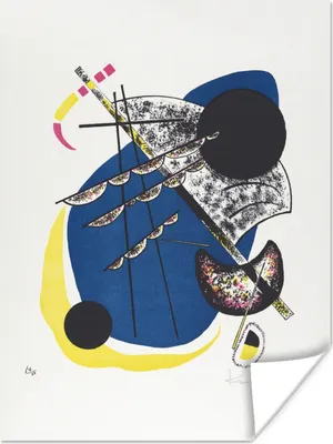 Produktbild von MuchoWow® Poster Kleine Welten - Kandinsky 60x80 cm - Schlafzimmer Dekoration