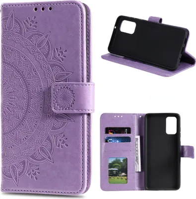 Image de Huawei P Smart 2021 Housse de téléphone portable Flip Case Cover Housse de protection Mandala Lila