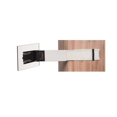 Produktbild von Caratec Flex CFA102L TV-Halter seitlicher Auszug mit Pushlock Ver- und Entriegelung, silber