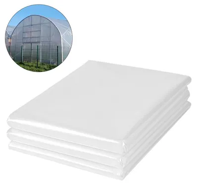 Produktbild von 2 x 10M Polyethylenfolie Transparent Gewächshausfolie,Reißfest Gartenfolie aus Polyethylen,Extra Dick,für Gartenarbeit Treibhaus Folientunnel