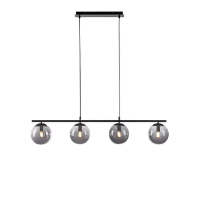 Produktbild von Pendelleuchte, Rauchglas, Schwarz, L 100 cm