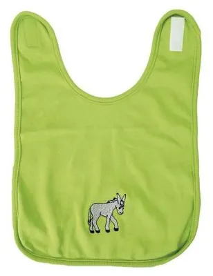 Produktbild von Baby Lätzchen mit Einstickung - Eselchen - 08458 - grün