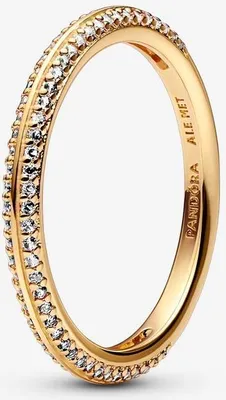 Immagine prodotto di Pandora Me 169679C01 Anello pavé da donna con zirconi, placcato oro 14k, misura 64