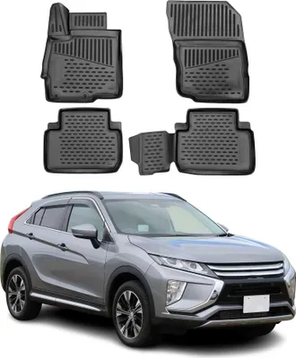 Produktbild von 2017-2024 Mitsubishi Eclipse Cross Fußmatten TPE Schwarz 4 tlg