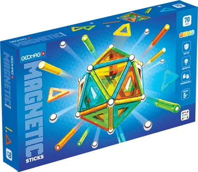 Zdjęcie produktu dla Klejki Magnetyczne Geomag Gems 70 Szt