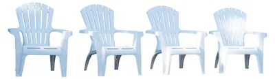 Image de Lot de 4 Fauteuils adirondack Blanc