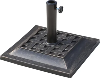 Produktbild von Schirmständer Polyesterharz 9kg Sonnenschirmfuß für Schirmstange von 38mm/48mm Durchmesser Ständer für Garten, Balkon, Bronze