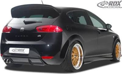 Produktbild von RDX Racedesign Heckdiffusor Heck-Diffusor RDHA021 Hinten für SEAT Leon Schrägheck (1P1) Polyester