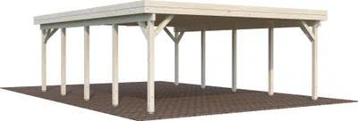 Produktbild von Palmako Carport Karl 40,6 m² naturbelassen Holzcarport