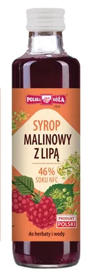 SYROP MALINOWY Z LIPĄ 250 ml - POLSKA RÓŻA