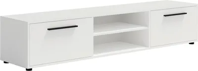 Produktbild von TV-Schrank MAXIONE MX-10 mit 2 Türen Fernsehschrank 190 cm TV-Lowboard Fernsehtisch Modern (Weiß Matt)